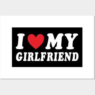 I Love My Girlfriend GF I Heart My Girlfriend Pocket Style Posters and Art